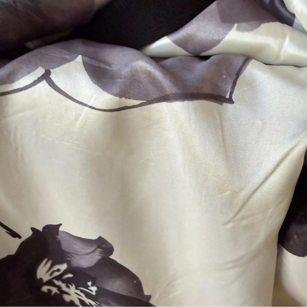 Talbots Chic Black Double-Breasted Fully Lined Merino Wool Sweater Jacket - Picture 6 of 8